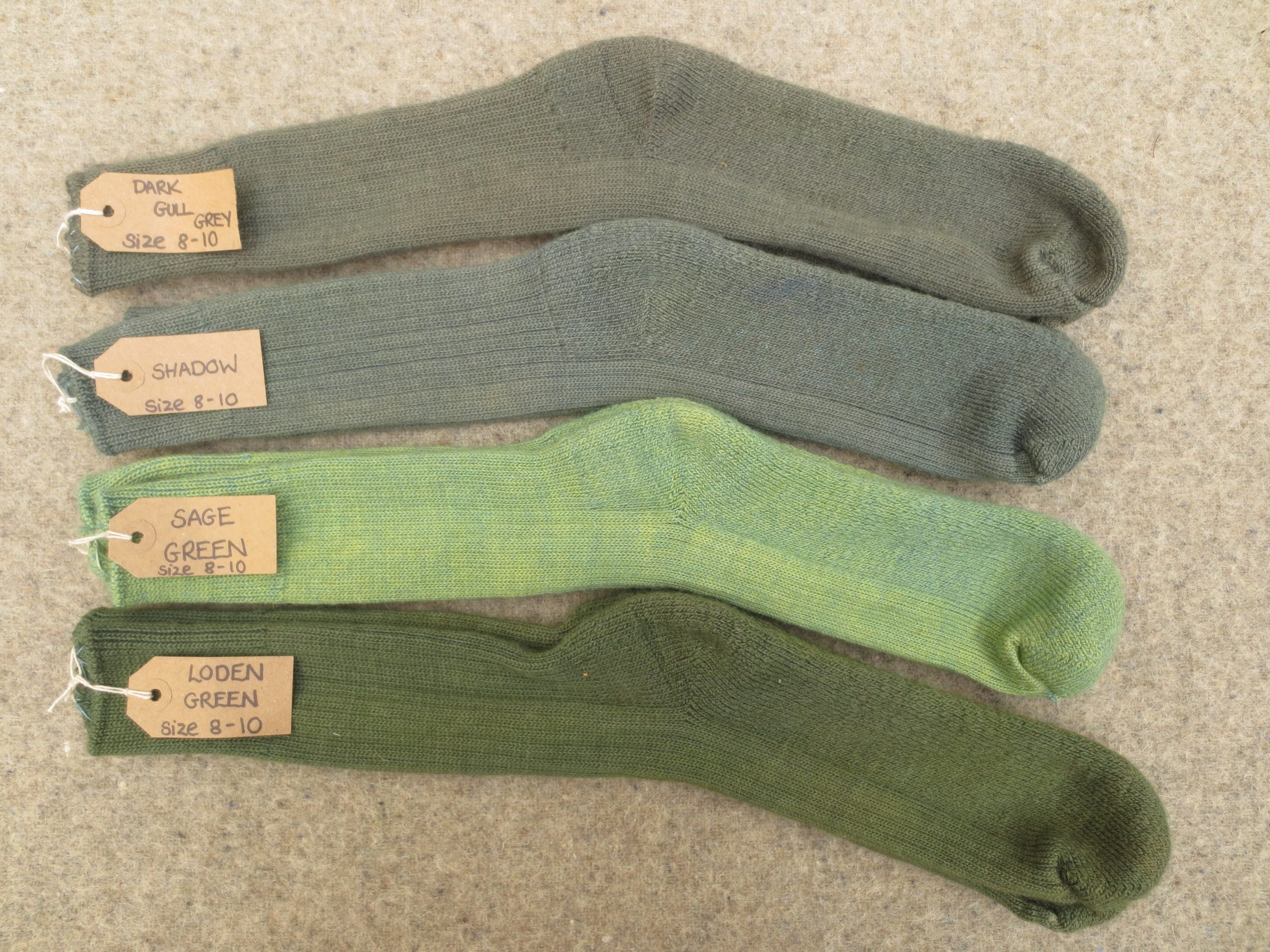 Size 8-10 Stanbury Walkers, British wool walking socks – naturally dyed ...
